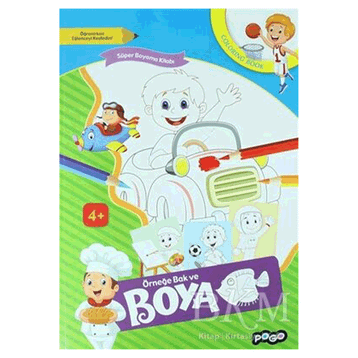 Örneğe Bak ve Boya - Mavi - Kollektif