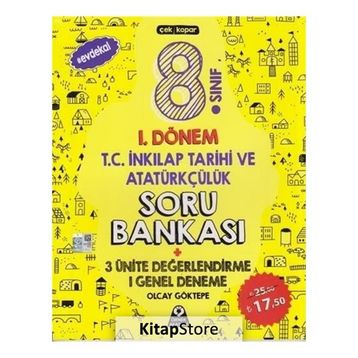 Örnek Akademi Yayınları 8. Sınıf 1. Dönem T.C. İnkılap Tarihi Ve Atatürkçülük Soru Bankası