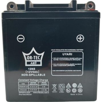 Ortec 12N5L-BS 12V 5Ah Motosiklet Aküsü
