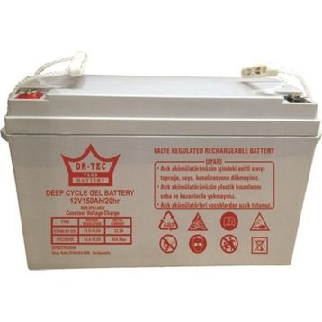 Ortec 12V 150 Ah Jel Akü