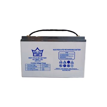 Ortec Jel Solar 12 V 100 Ah Derin Döngü Sistem Aküsü
