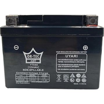 Ortec YTX4A-BS 12 V 4 Ah Motosiklet Aküsü
