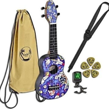 Ortega K2-SP Spaceman Keiki Sopranino Ukulele Set