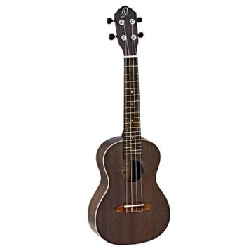 Ortega Rucoal Concert Thru Black Ukulele