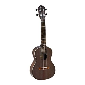 Ortega Rucoal Concert Thru Black Ukulele