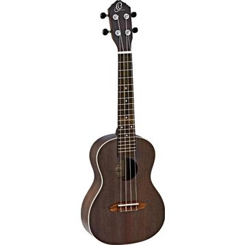 Ortega Rucoal Concert Thru Black Ukulele