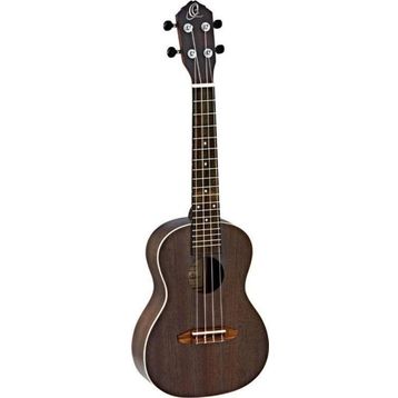 Ortega Rucoal Concert Thru Black Ukulele