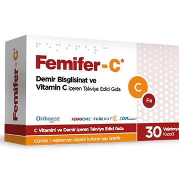 Orthogen Femifer-C 30 Kapsül
