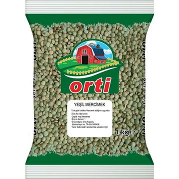 Orti 1 kg Yeşil Mercimek