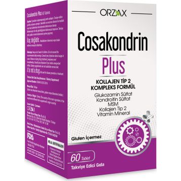Orzax Cosakondrin Plus Glukozamin 60 Tablet