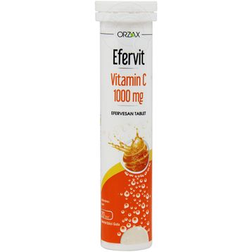 Orzax Efervit Vitamin C 1000 mg 20 Efervesan Tablet