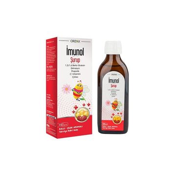 Orzax İmunol Ballı Çilek Aromalı 150 ml Şurup