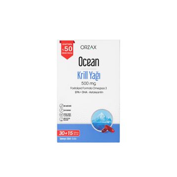 Orzax Ocean Krill Oil 30+15 Kapsül