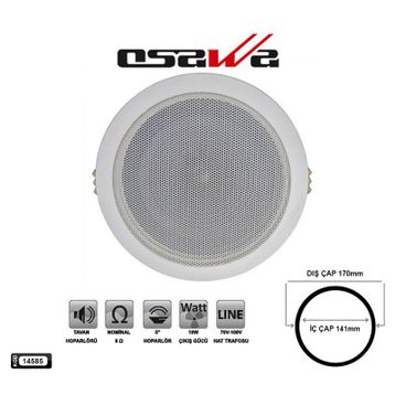 Osawa OSW-625 Alçıpan Hoparlör