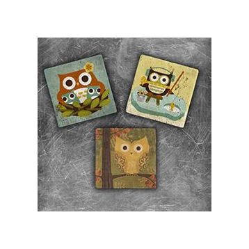 Oscar Stone Decor MG-028 3'lü Doğal Taş Magnet