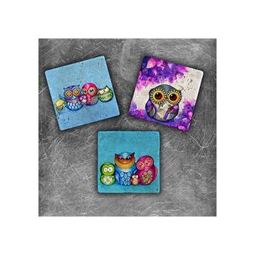 Oscar Stone Decor MG-034 3'lü Doğal Taş Magnet