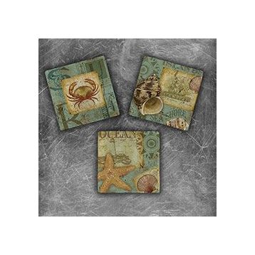 Oscar Stone Decor MG-058 3'lü Doğal Taş Magnet