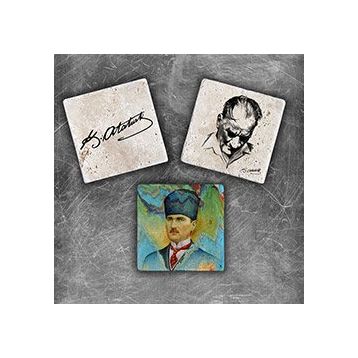 Oscar Stone Decor MG-083 3'lü Doğal Taş Magnet