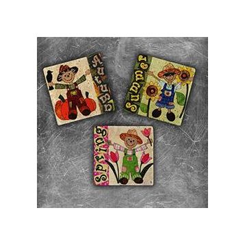 Oscar Stone Decor MG-098 3'lü Doğal Taş Magnet