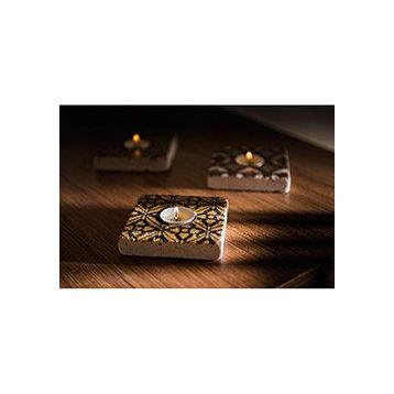 Oscar Stone Decor ML-011 Doğal Taş Mumluk