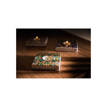 Oscar Stone Decor ML-017 Doğal Taş Mumluk