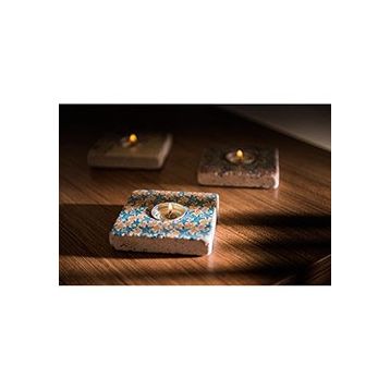 Oscar Stone Decor ML-092 Doğal Taş Mumluk
