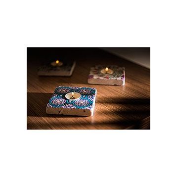 Oscar Stone Decor ML-108 Doğal Taş Mumluk