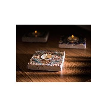Oscar Stone Decor ML-110 Doğal Taş Mumluk