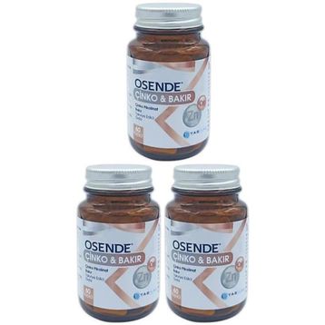 Osende Çinko Bakır 3x60 Kapsül
