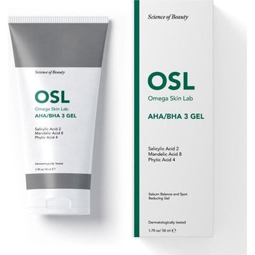 Osl Omega Skin Lab AHA/BHA 3 Gel 50 ml Yağlı ve Gözenekli Ciltler için Sebum Düzenleyici Jel