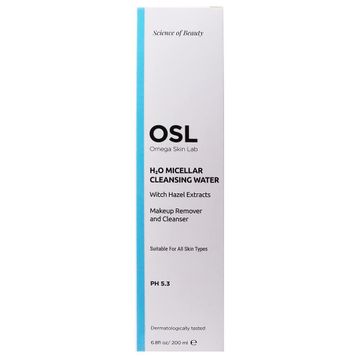 Osl Omega Skin Lab H2O Micellar Cleanser Water 200 ml Makyaj ve Yüz Temizleme Suyu