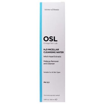 Osl Omega Skin Lab H2O Micellar Cleanser Water 200 ml Makyaj ve Yüz Temizleme Suyu