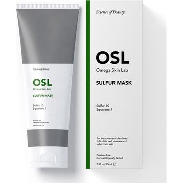 Osl Omega Skin Lab Sulfur Mask 75 ml Akneye Eğilimli ve Kızarıklık için Sülfür Krem Maske