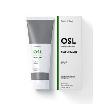 Osl Omega Skin Lab Sulfur Mask 75 ml Akneye Eğilimli ve Kızarıklık için Sülfür Krem Maske