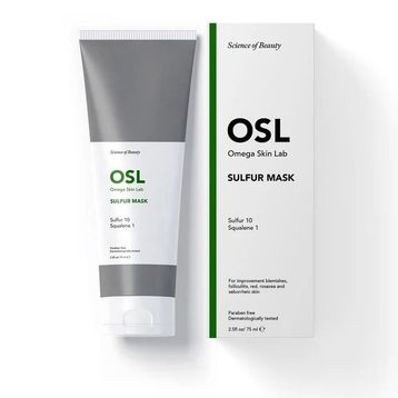 Osl Omega Skin Lab Sulfur Mask 75 ml Akneye Eğilimli ve Kızarıklık için Sülfür Krem Maske