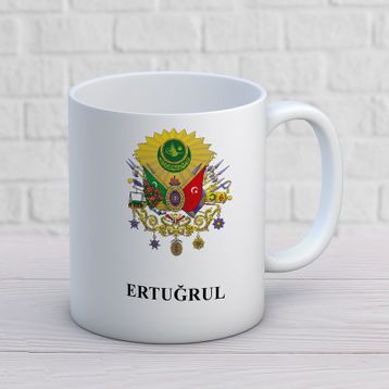 Osmanli Tuğra İki Tarafı Baskılı Kupa