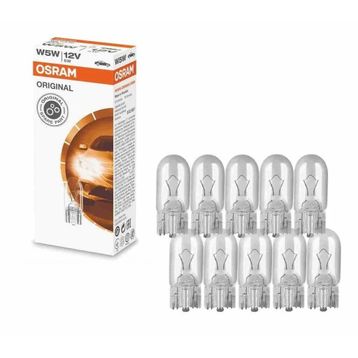 Osram 2825 W5W T10 Dipsiz 12V 5W 10 Adet Far Ampülü