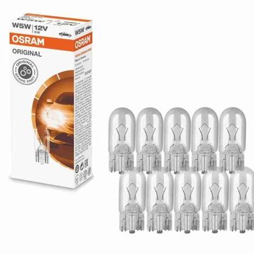 Osram 2825 W5W T10 Dipsiz 12V 5W 10 Adet Far Ampülü