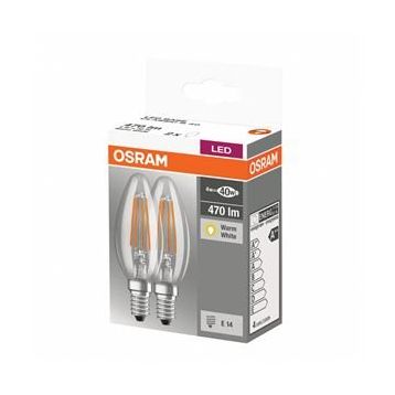 Osram 40 4W/470Lm E14 Nd Pk2 Base Clb Fıl Led