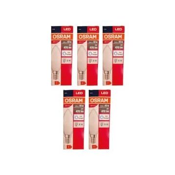 Osram 4,9W Beyaz E-14 470LM 5'li Ampul