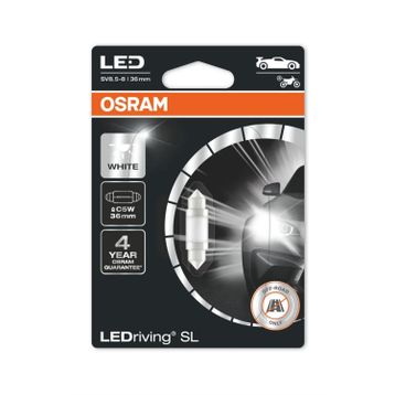 Osram 6418WP.01B Ledriving SL C5W 36 mm 6000K Beyaz Işık Sofit Led