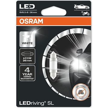 Osram 6418WP.01B Ledriving SL C5W 36 mm 6000K Beyaz Işık Sofit Led