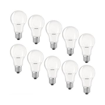 Osram 8,5w-60w 6500K Led Ampul E27 Duylu 10 Adet Beyaz Işık