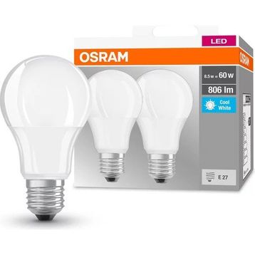 Osram A60 E-27 Led Base Classic 8.5W Filaman Sarı Işık Ampul 2'li Paket