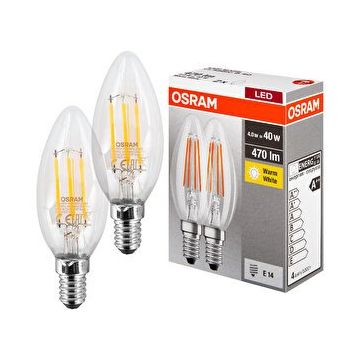 Osram Buji 2700K Sarı 2'li 4w Led E14 Mum