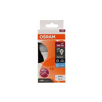 Osram Cla60 Mosq 8W/865 220V E27 FS1/12 Ampul