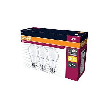 Osram Led Value 827 8.5 W 3'lü Ampul