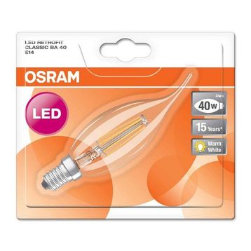 Osram Retrofit CLBA40 4 W Sarı Mum E14 Duy Led Ampul