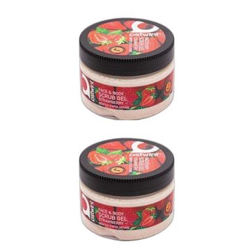 Ostwint 2x300 ml Çilek Özlü Yüz ve Vücut Peelingi