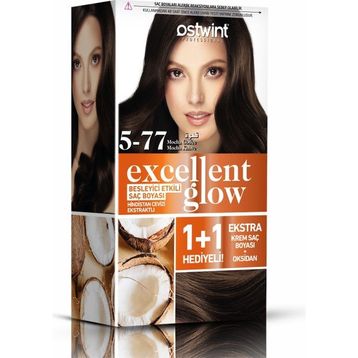 Ostwint Excellent Glow No.5.77 Mocha Kahve 2 Adet Saç Boyası
